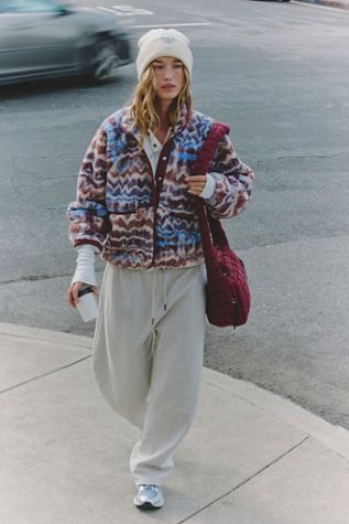 Hit The Slopes Printed Fleece Jacket