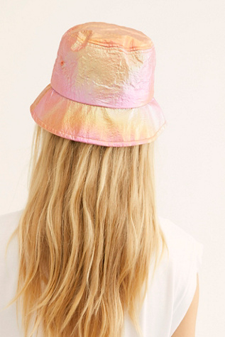 iridescent bucket hat