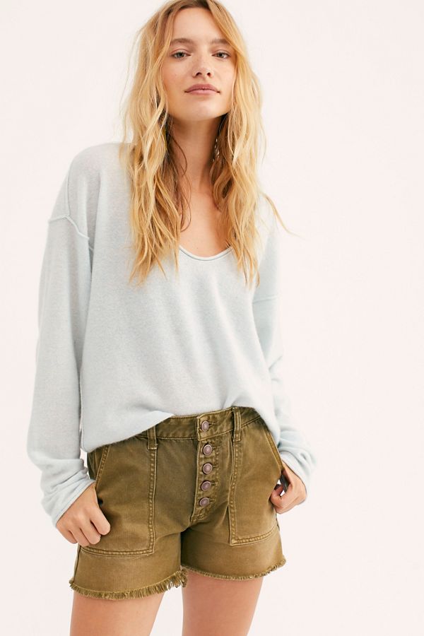 Always Cashmere V-Neck Sweater | Free People