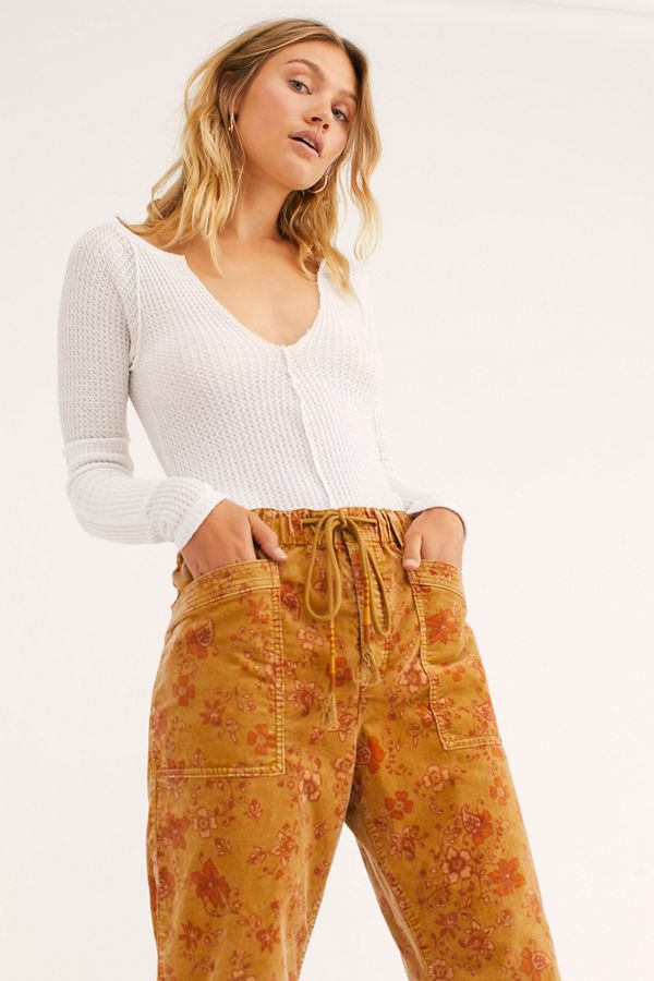 Download City Slouch Printed Cord Pants | Free People