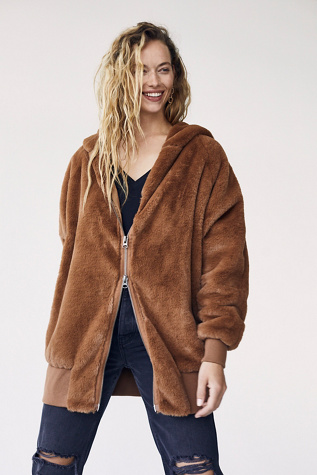 free people fuzzy hoodie