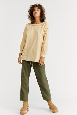 Pull Free People Downtown - Taille L - Bleu - 95% Coton 5% Elasthanne - Neuf Avec étiquettes