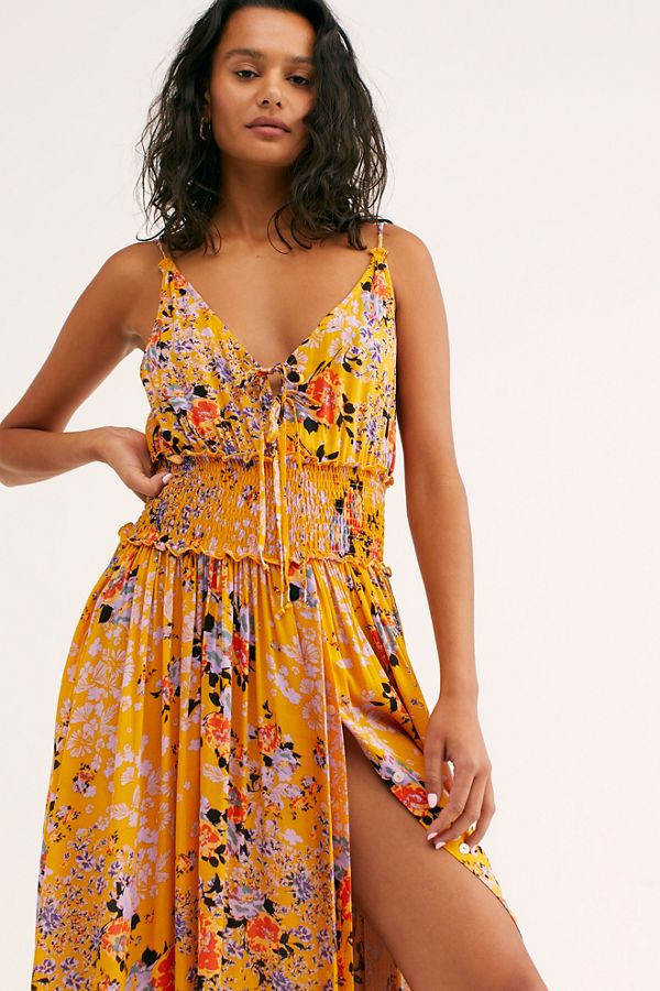 miles away printed maxi slip