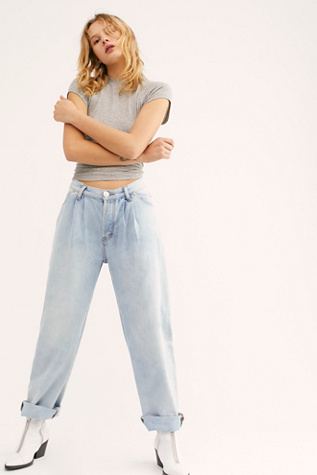 low waist wide leg jeans