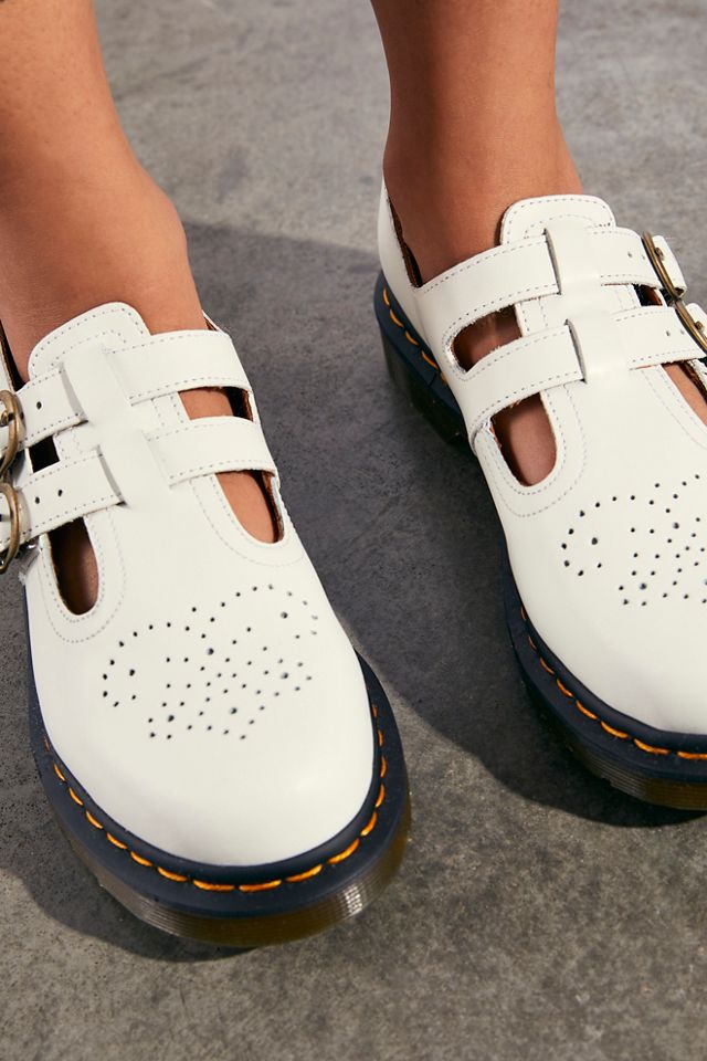 White doc best sale marten mary janes