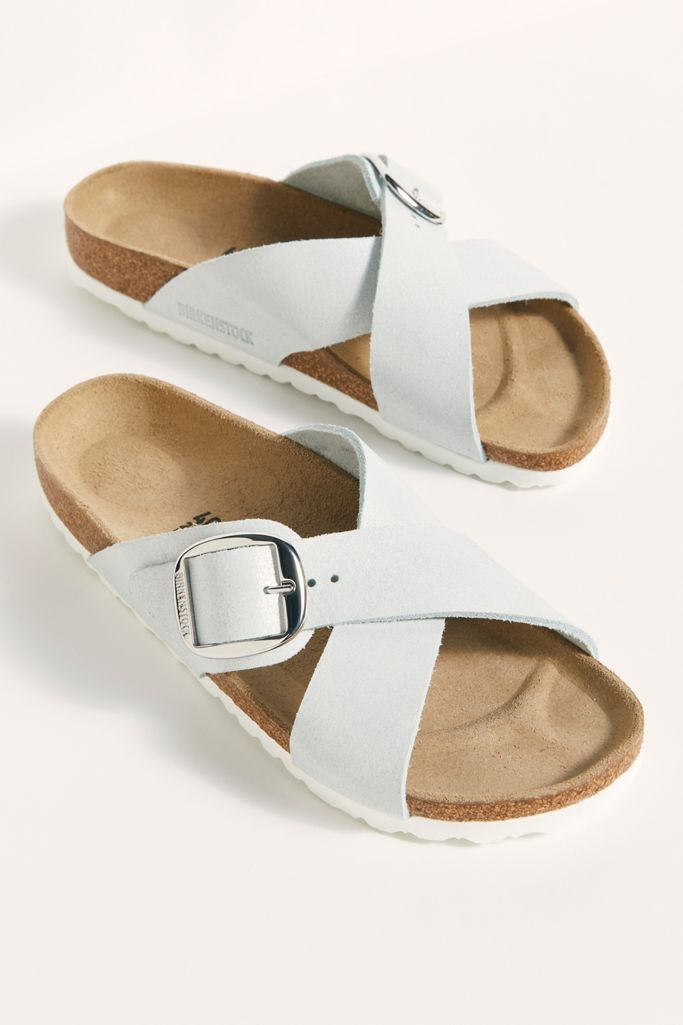 birkenstock big buckle washed metallic