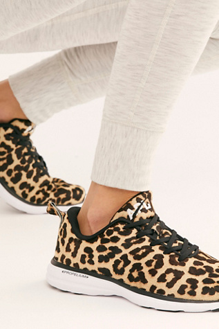 leopard apl shoes