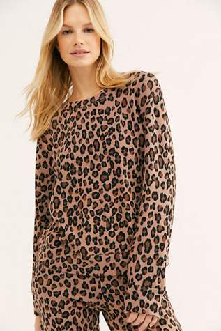 free people leopard sweatshirts