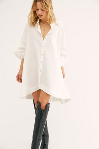 free people button down dress