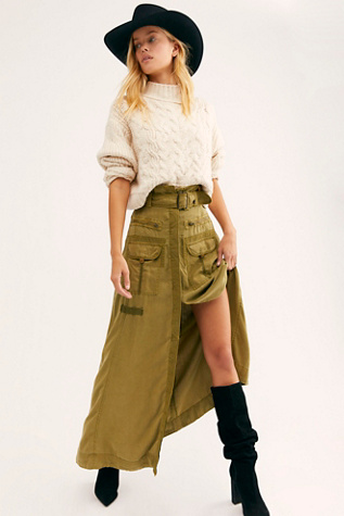 utility maxi skirt