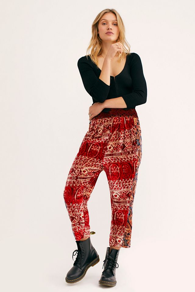 velvet harem pants