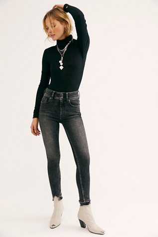 we the free by free people high waist ankle skinny jeans