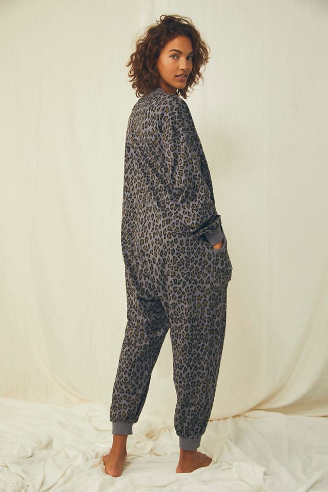 free people leopard jumpsuit