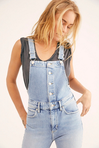 free people denim overalls