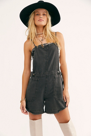 linen shortalls