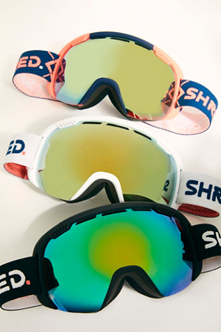 iridescent ski goggles
