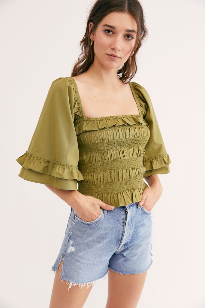 Shirred Perfection Top Free People