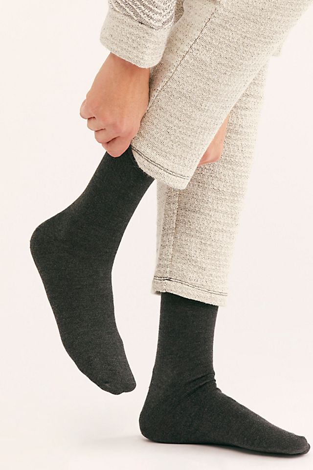 Superfine Cashmere Roll Top Socks | Free People