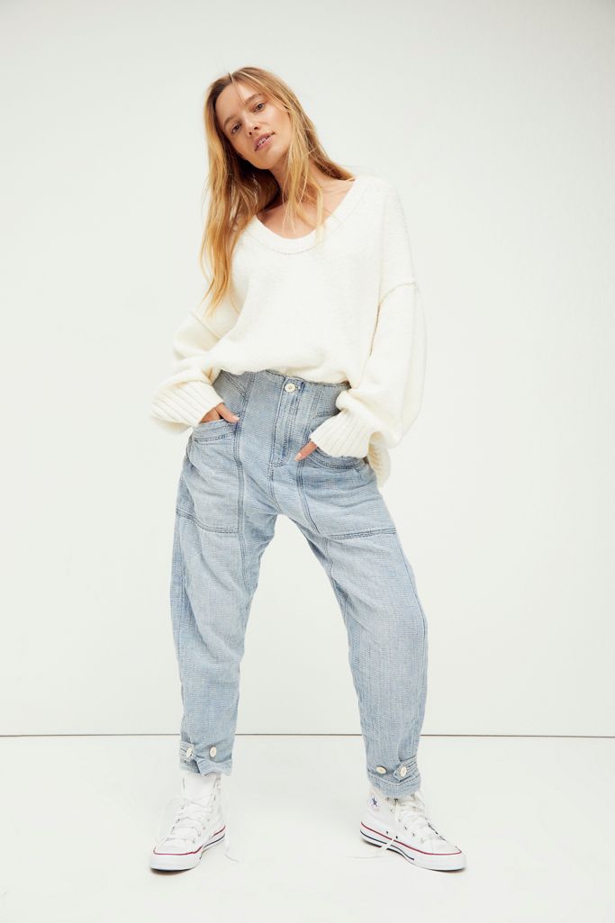 Sashiko Relaxed Jeans | Free People