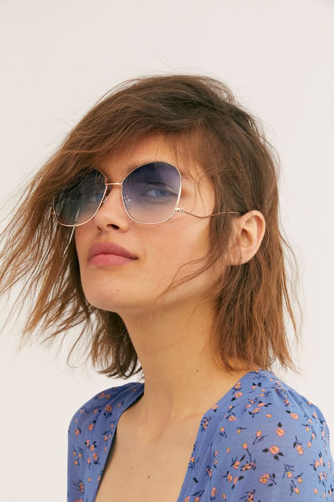 Blue Sky Oversized Sunglasses Free People