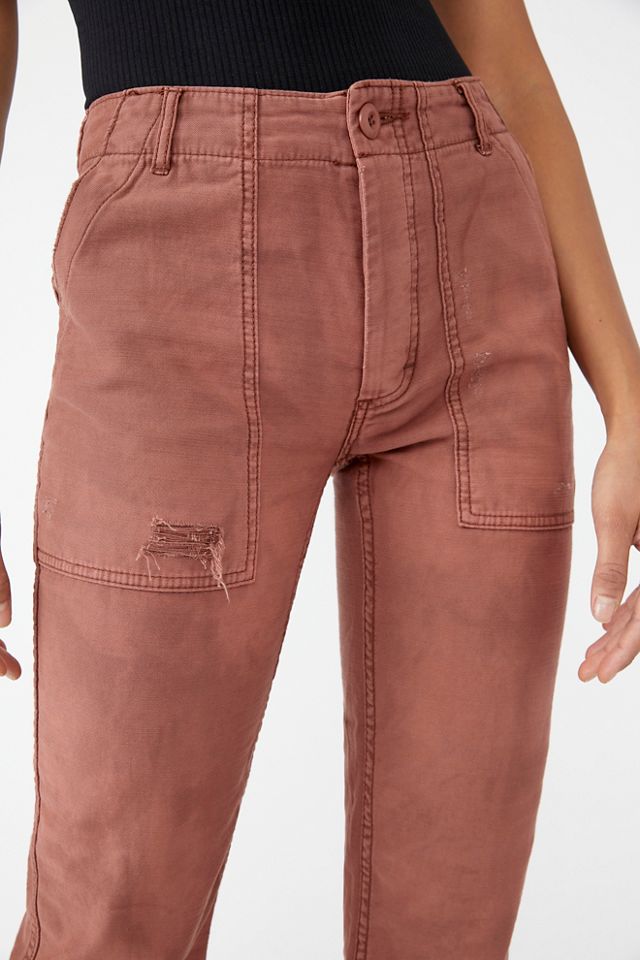 new FREE PEOPLE women pants OB1220672 6600 red flame sz XS $128 