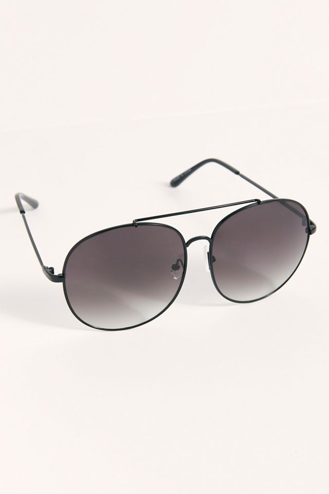 Free People Sundown Oversized Aviator Sunglasses in Dusty Rose Wesley Oversized Aviator Sunglasses | Free People main image 2