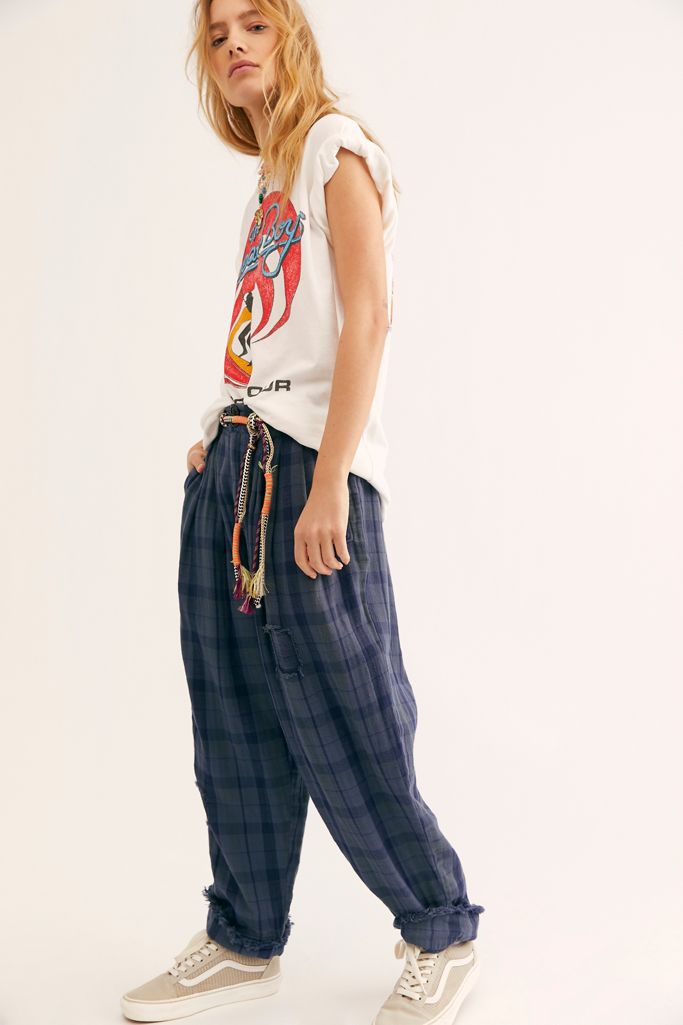 Sunset Strip Plaid Pants Free People
