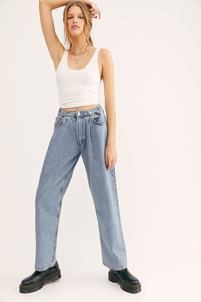 AGOLDE Baggy Tab Jeans | Free People