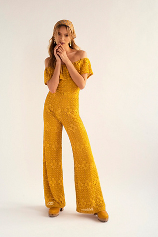 jumpsuit sunflower