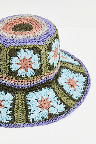 Summer Of Love Straw Bucket Hat