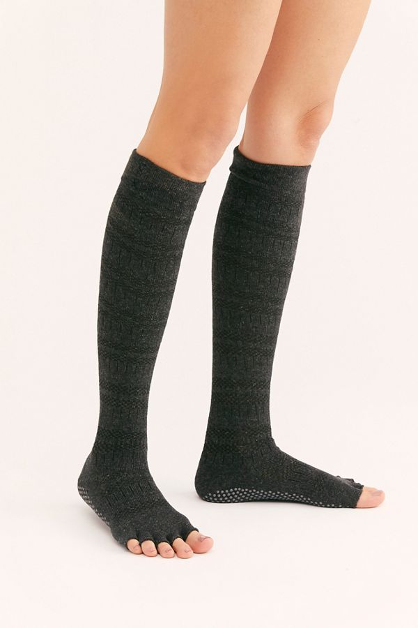 Merci Pointelle Stripe Knee Socks Free People Uk