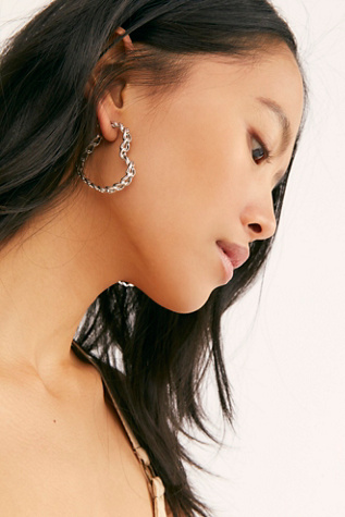 heart hoop earrings