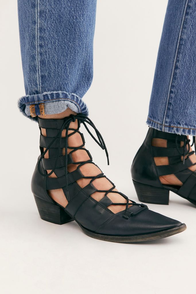Quinn LaceUp Boots Free People