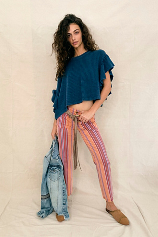 low rise flare pants