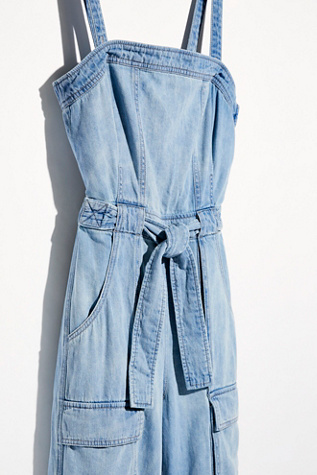 free people scarlet denim jumpsuit