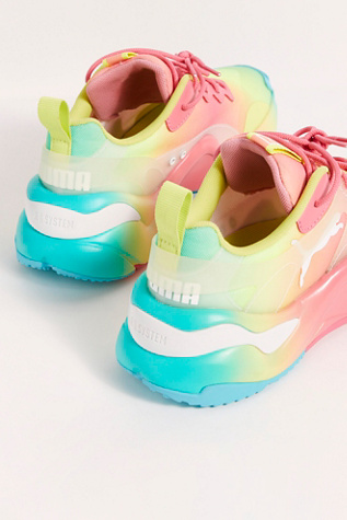 rise tie dye women's sneakers puma