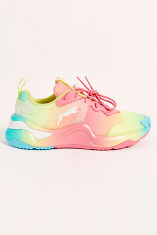 puma rise tie dye women's sneakers