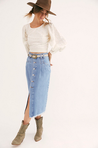 free people midi skirt