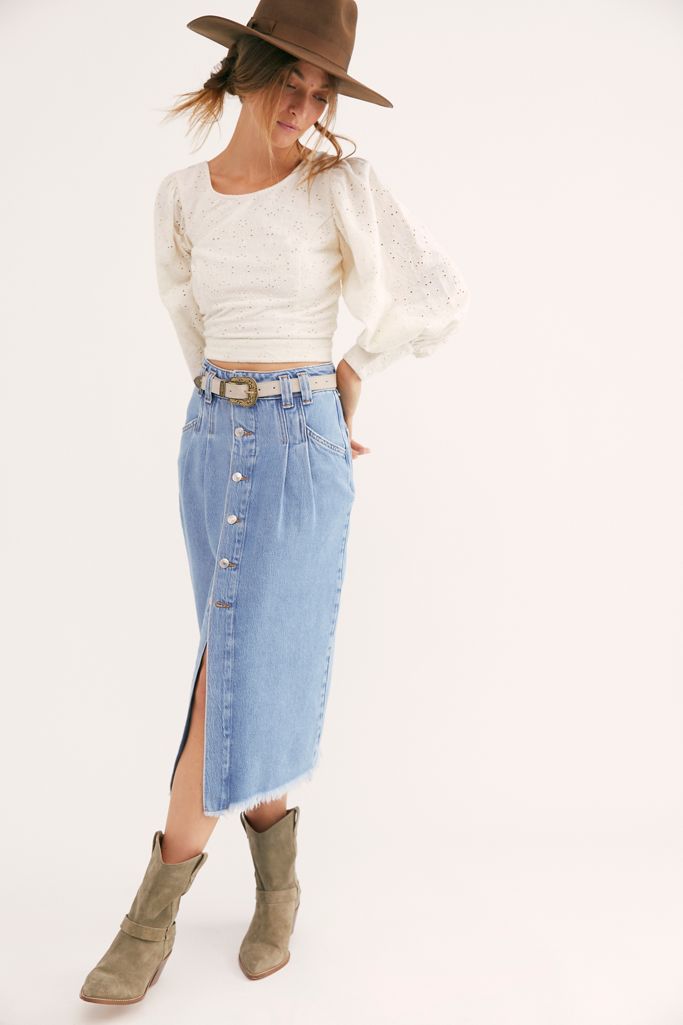 free people midi skirt