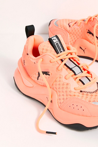 puma peach sneakers