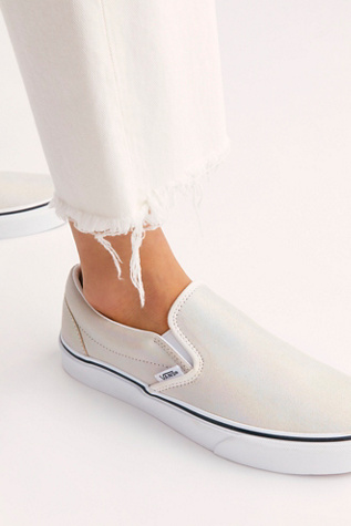 vans metallic slip on