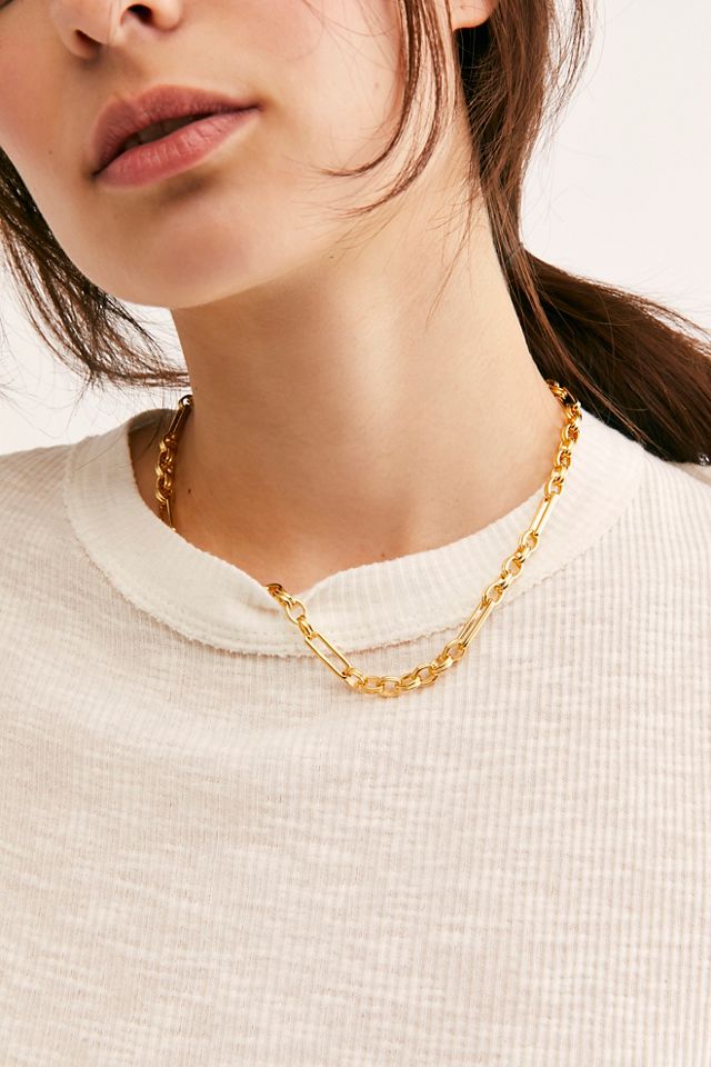 Missoma Gold Axiom Chain Necklace Free People UK