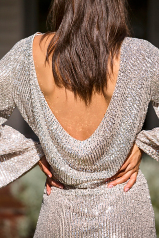 free people sequin mini dress