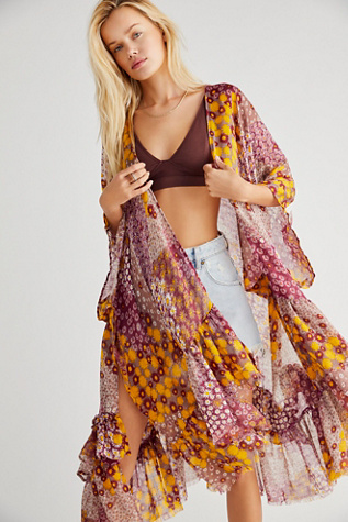Sweet Emotion Ruffle Kimono