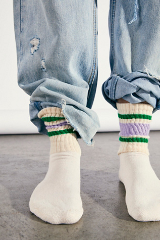 Retro Stripe Tube Socks