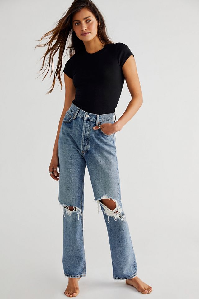 agolde pinch waist skinny jeans