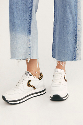 striped platform sneakers