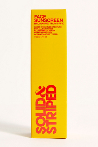 solid and striped face sunscreen
