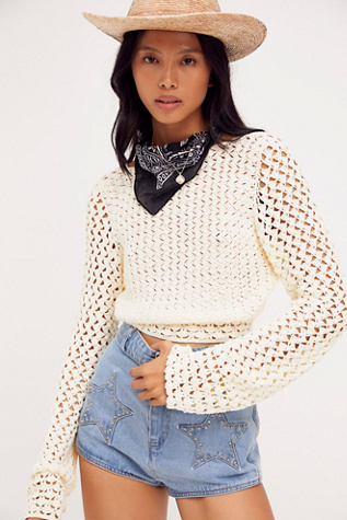 free people crochet top