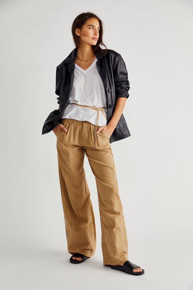 Free People Marina Low Rise Stripe Pants. 3